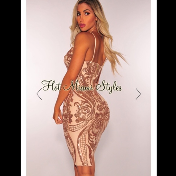 ✨Gold Goddess Sequin mini Dress✨ - Picture 3 of 8